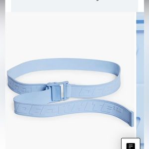 Off white gummy industrial belt